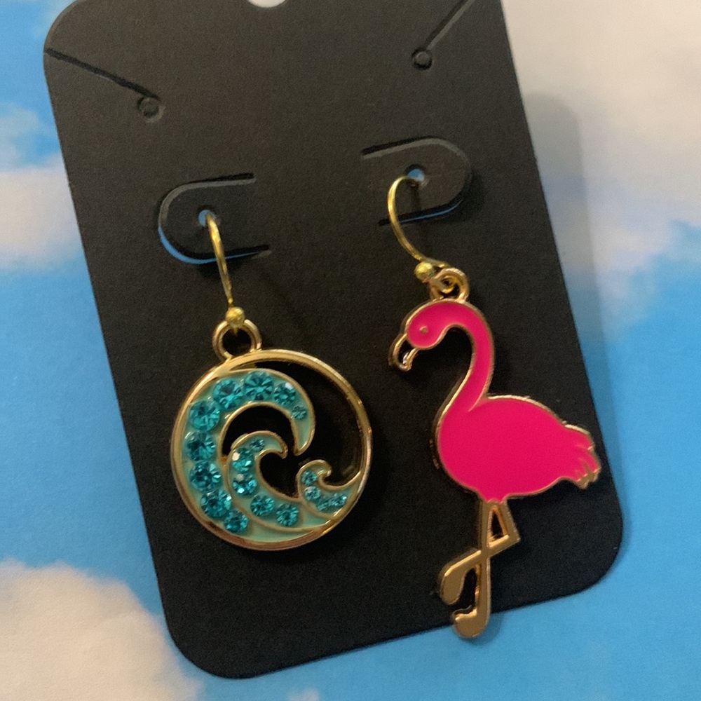Flamingo earrings new!